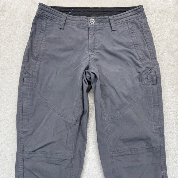 Kuhl Pants Women's 2 The Legendary Pant Gray Cargo Outdoor Hiking Travel Trouser - Picture 4 of 16